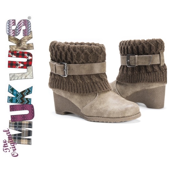 Muk Luks Deena Ankle Booties - NWT - Picture 1 of 7